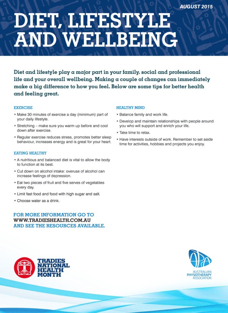 Fact Sheet Diet Tradies Health